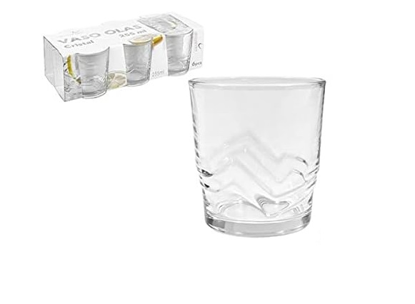 OLAS VASO DE CRISTAL PACK 6UND